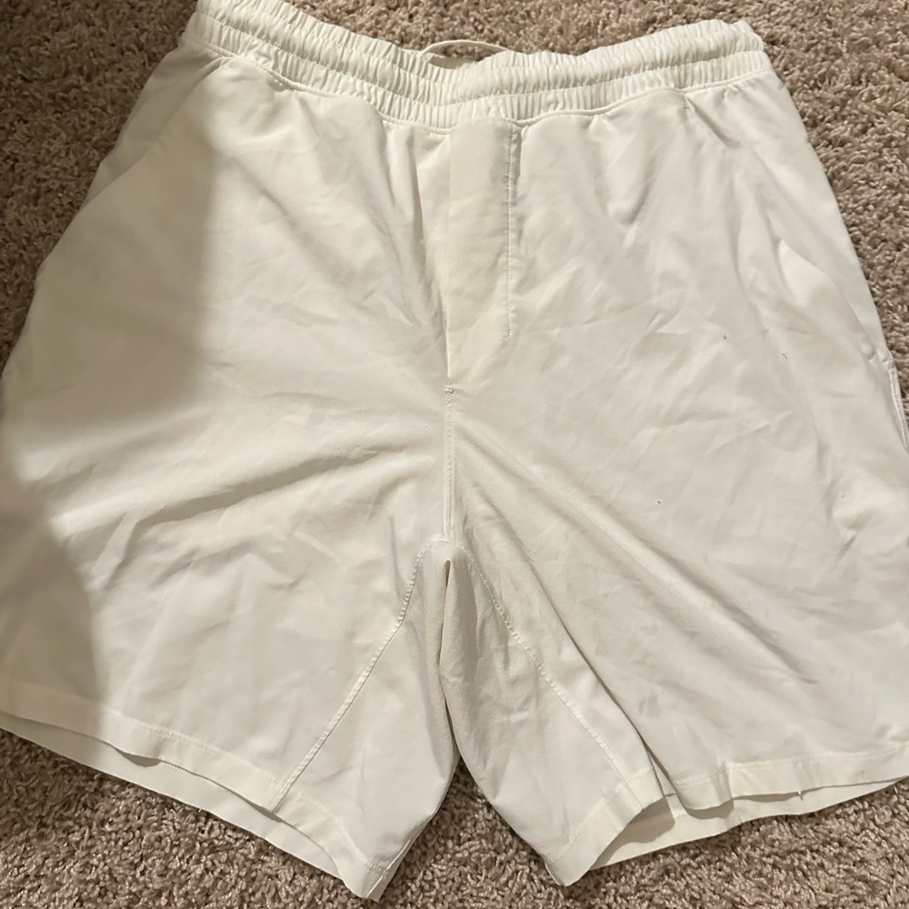 White lululemon pace breaker shorts (liner)